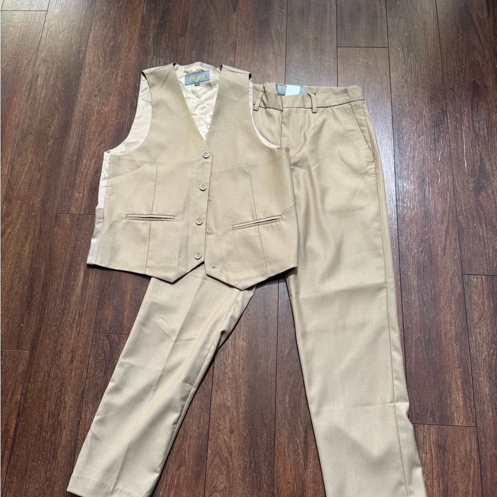 Kids Tan Pantsuit Set